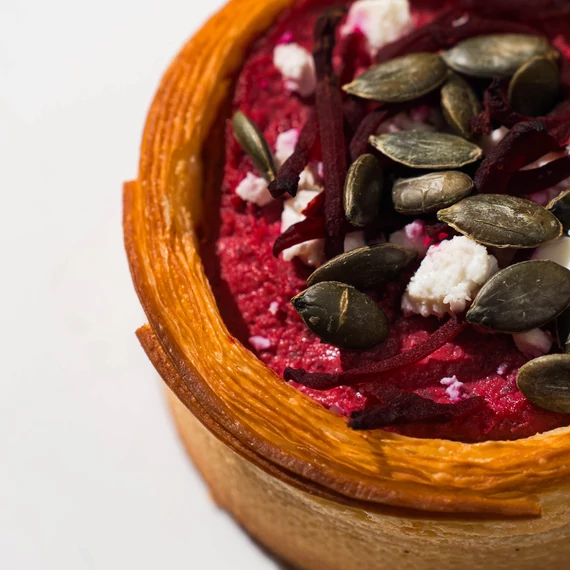 Humuszos kosárka - Hummus basket